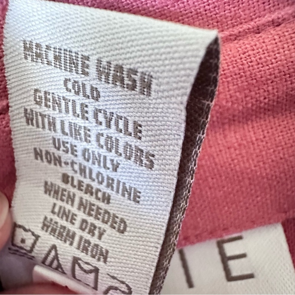 Maggie McNaughton Women's Salmon Washable Linen Blend Shirt 2X NWT Plus - Picture 6 of 15